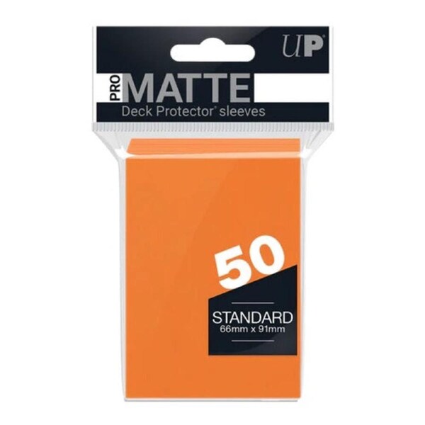 Ultra Pro: PRO-Matte 50ct Standard Deck Protector sleeves: Orange