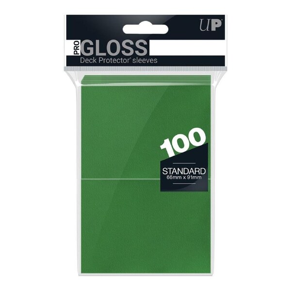 Ultra Pro: PRO-Gloss 100ct Standard Deck Protector sleeves: Green
