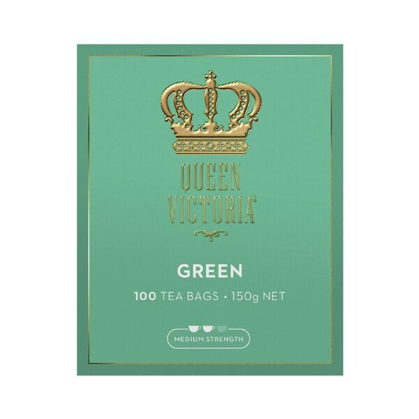 Queen Victoria Green Premium Tea Bags 100 Pack