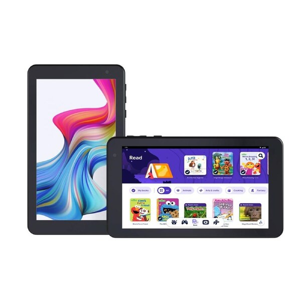 Laser 7 Inch Android 13 Tablet with Blue Case, 3GB RAM, 32GB Storage, IPS Display, Google Kids Space, Long Battery Life