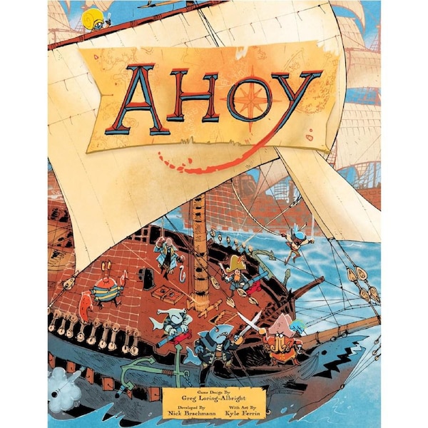 Leder Games Ahoy Kids/Family Interactive Play Tabletop Strategy Board Game 14y+