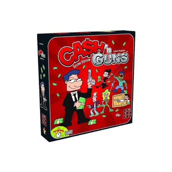 Repos Production Cash n Guns 2nd Edition Kids Interactive Play Board Game 10y+
