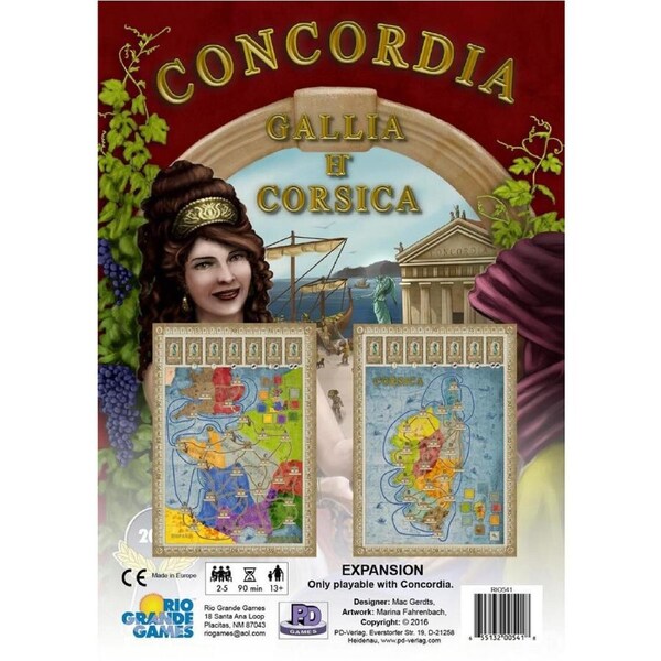 Rio Grande Concordia Aegyptus/Creta Kids/Family Interactive Board Game 13y+