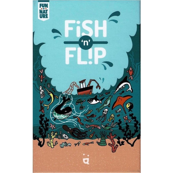 Helvetiq Fish n Flip Kids/Family Interactive Strategy Tabletop Card Game 7y+