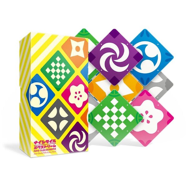 Oink Games Nine Tiles Extreme Kids/Family Matching Colour/Shape Board Game 6y+