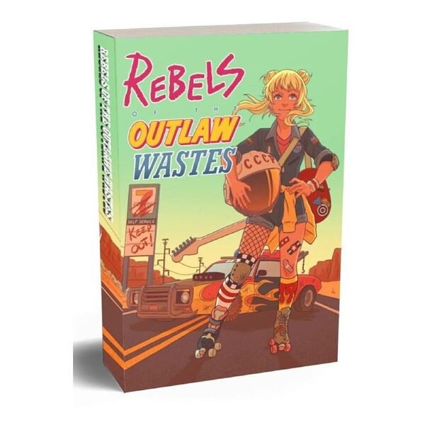 Nerdy Pup Games Rebels of the Outlaw Wastes Tabletop RPG Game Book 150-Pages 14+