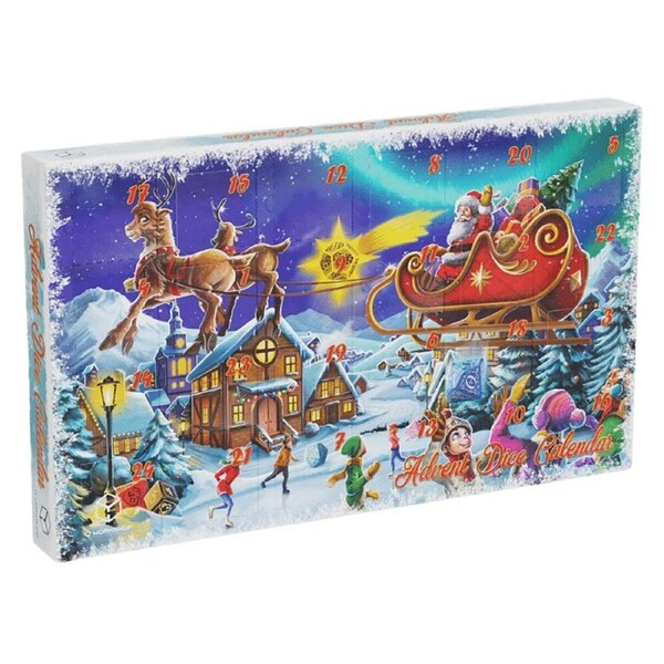 24pc Q-Workshop 04 Advent Dice Calendar Board Game w/ Gifts Set Kids/Children