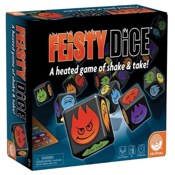 Mindware Fiesty Dice Tabletop Board Game 3-5 Players Family Party Play Set 6y+