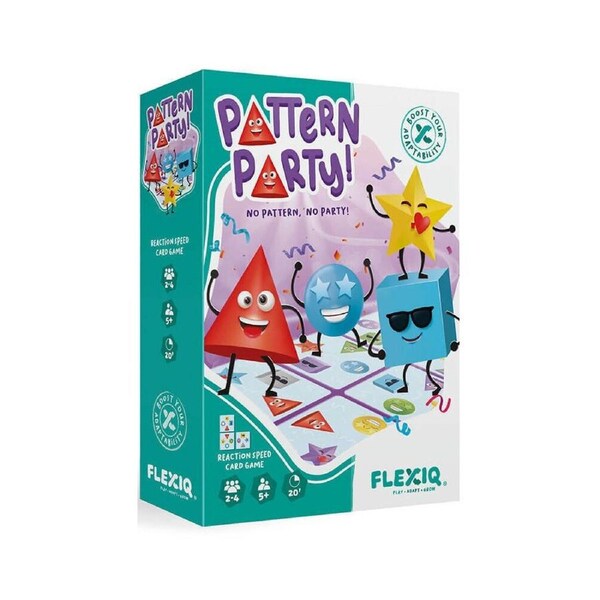 Flexiq Pattern Party Reaction Speed Card Game Kids/Family 2-4 Players Set 5y+