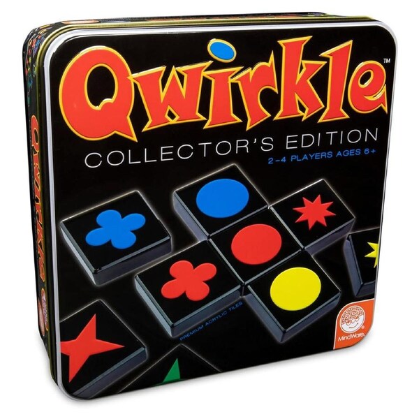 Mindware Qwirkle Tile Board Game Family Play Night Collectors Edition 6y+
