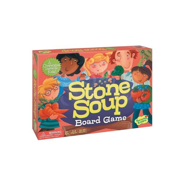 Peaceable Kingdom Stone Soup Cooperative Board Game Kids 2-6 Players Set 5y+