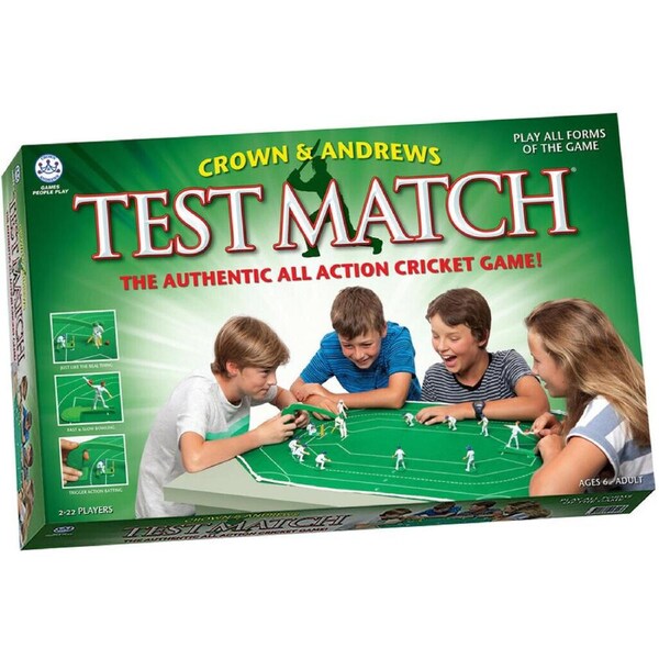 Crown & Andrews Test Match Cricket Tabletop Board Game 2-22 Players Set 6y+