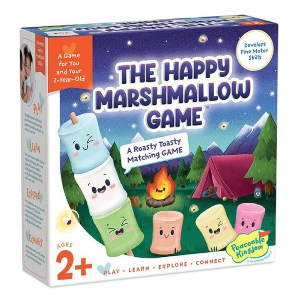 Peaceable Kingdom The Happy Marshmallow Game Kids/Toddler Matching Play Toy 2y+