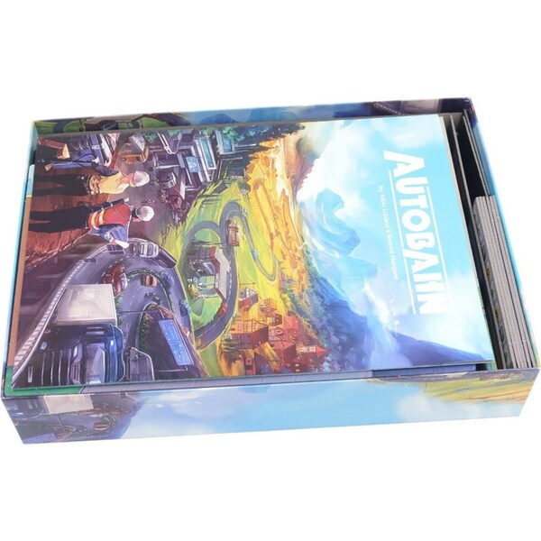 Folded Space Game Inserts Divider Tray Boardgame Organiser Box For Autobahn