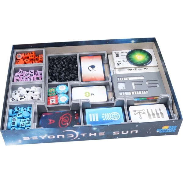 Folded Space Game Inserts Divider Tray Boardgame Organiser For Beyond The Sun