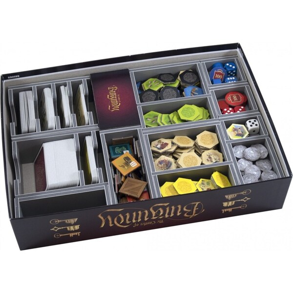 Folded Space Game Inserts Divider Tray Boardgame Organiser Castles Of Burgundy
