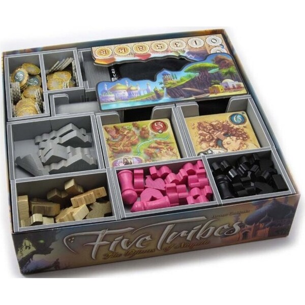 Folded Space Game Inserts Divider Tray Boardgame Organiser For Five Tribes