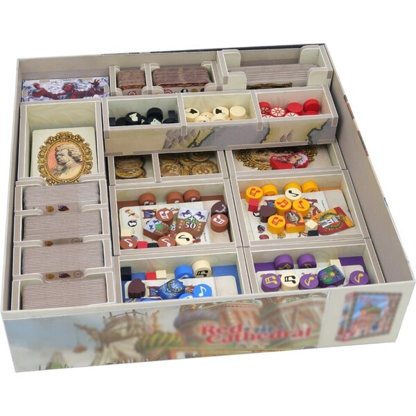 Folded Space Game Inserts Divider Tray Boardgame Organiser For Lacrimosa