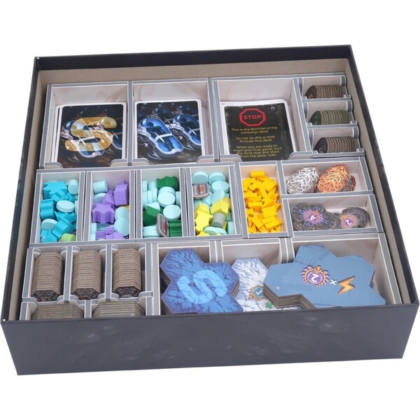 Folded Space Game Inserts Divider Tray Boardgame Organiser Box For Revive