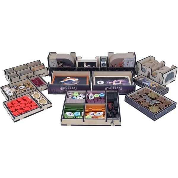 Folded Space Game Inserts Divider Tray Boardgame Organiser Box For Septima