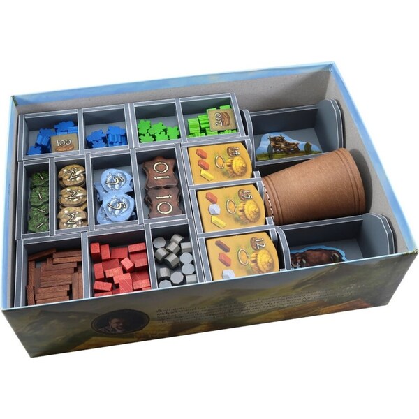 Folded Space Game Inserts Divider Tray Boardgame Organiser For Stone Age