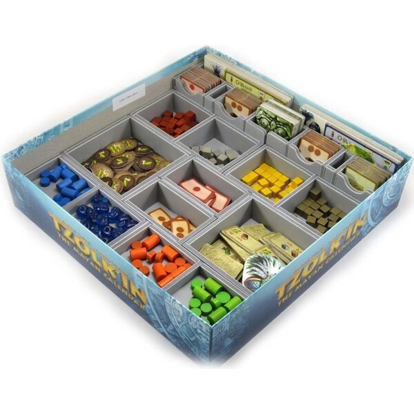 Folded Space Game Inserts Divider Tray Boardgame Organiser Box For Tzolkin