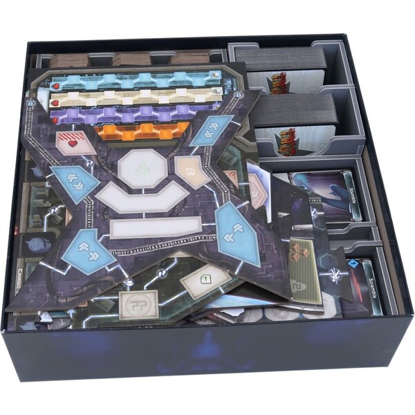 Folded Space Game Inserts Divider Tray For Clank! In Space Plus Expansions