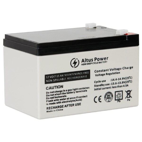 Altus 12V 15ah AGM Battery Deep Cycle SLA Lead Acid Battery