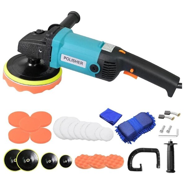 Car Polisher Buffer Sander Dual Action 150mm Polishing Machine Kit Pad