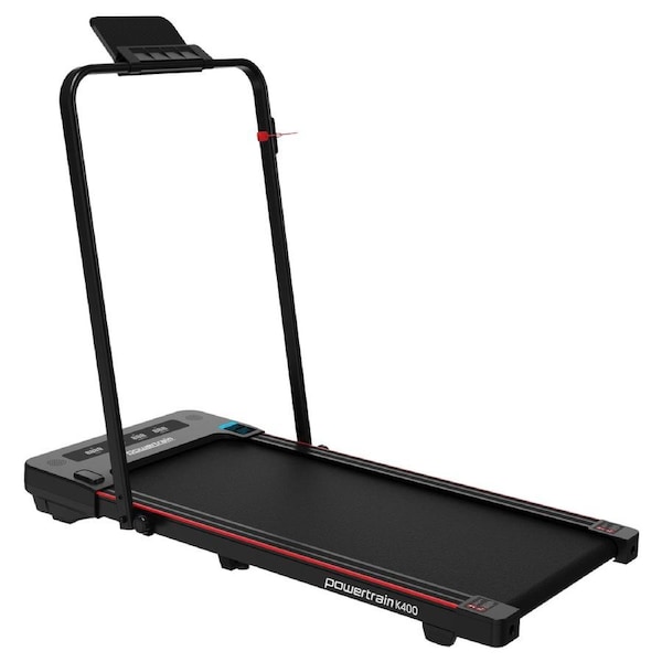 Powertrain K400 Electric Under Desk Treadmill Walking Pad with Foldable Handrail