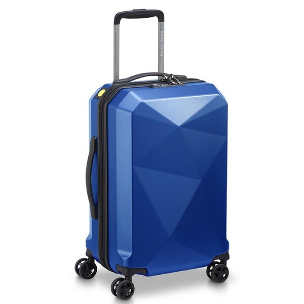 Delsey Karat 2.0 55cm 4-Wheel Cabin Suitcase Blue