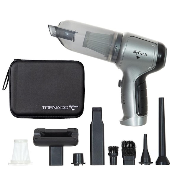 MyGenie Tornado Dual Action Mini Car Vacuum Cleaner & Blower
