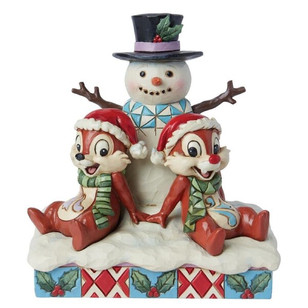 Disney Traditions by Jim Shore - Christmas Chipmunks - Chip 'n' Dale Figurine 13.5cm