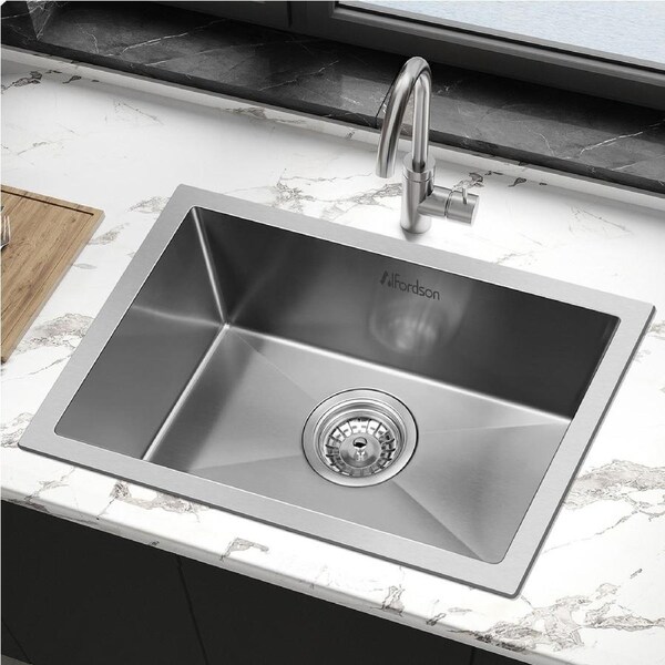 ALFORDSON Kitchen Sink 45x30cm Stainless Steel Basin Single Bowl
