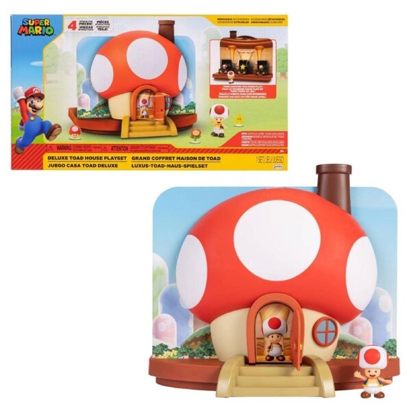 Nintendo Super Mario Toad House 2.5 Inch Deluxe Playset