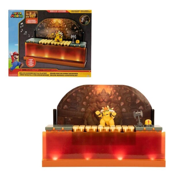 Nintendo Super Mario Bowser Battle 2.5 Inch Deluxe Playset