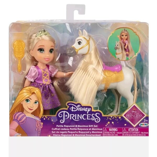Disney Princess Petite Rapunzel and Maximus Doll Gift Set