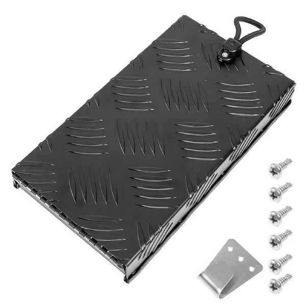 Truma Cowl Cover Black Universal Powder-Coated Aluminum External Flue Vent Spraying Console Replacement Part Fits Truma Water Heater 27x15x4cm