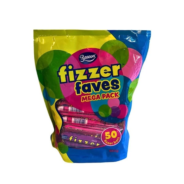 Beacon Fizzer Faves Mega Pack 50 Bars 580g