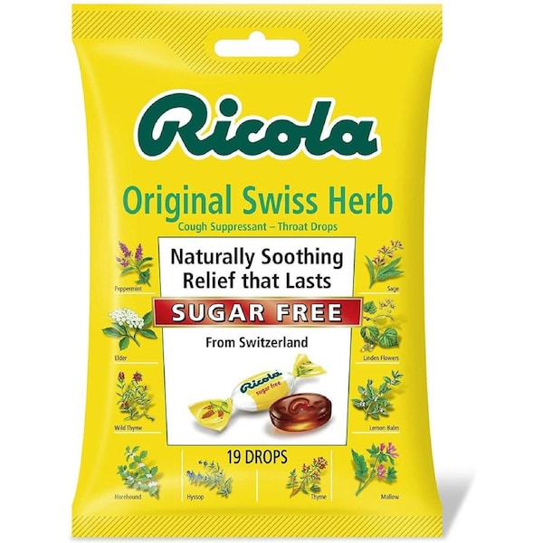 Ricola Original Swiss Herb Sugar Free 19 Drops