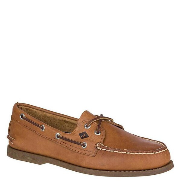 Sperry Men's Authentic Original 2-Eye Wide Boat Shoe - Sahara - Leather - Size 11