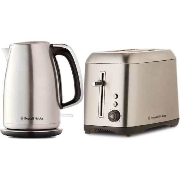 Russell Hobbs Carlton 1.7L Kettle and 2 Slice Toaster Set - Brushed Stainless St