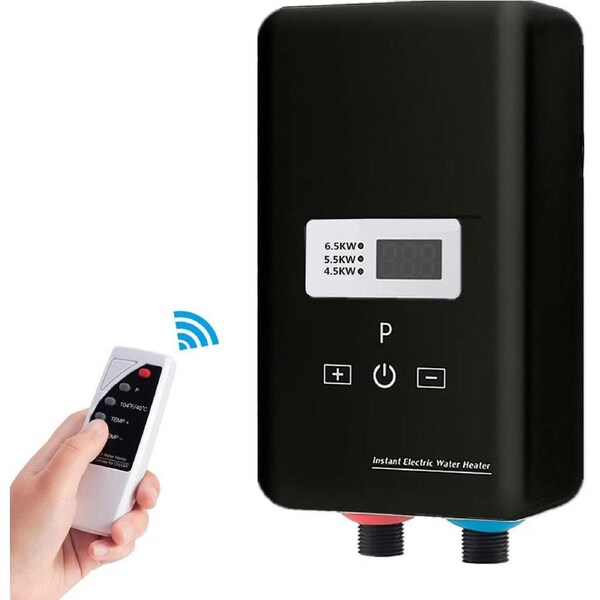 6500W Electric Instant Hot Water Heater System Under Sink Rapid Heating Mini Tankless Heater Electricity Saving 220V Over Heating Protection