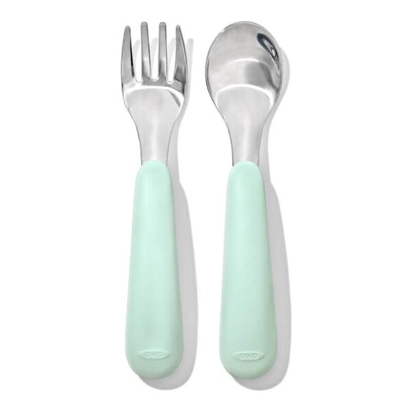OXO Tot Fork & Spoon Set - Opal
