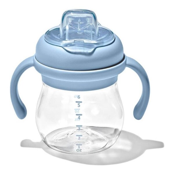 OXO Tot Transitions Soft Spout Sippy Cup With Removable Handles 6 Oz - Dusk