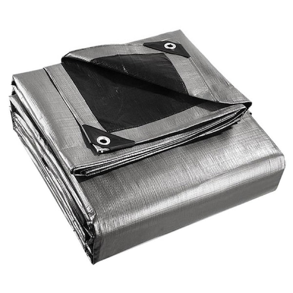 Tarpaulin Tarp 3.6 x 6 m Tarp Canvas Camping Tarps Poly Heavy Duty Cover 180gsm