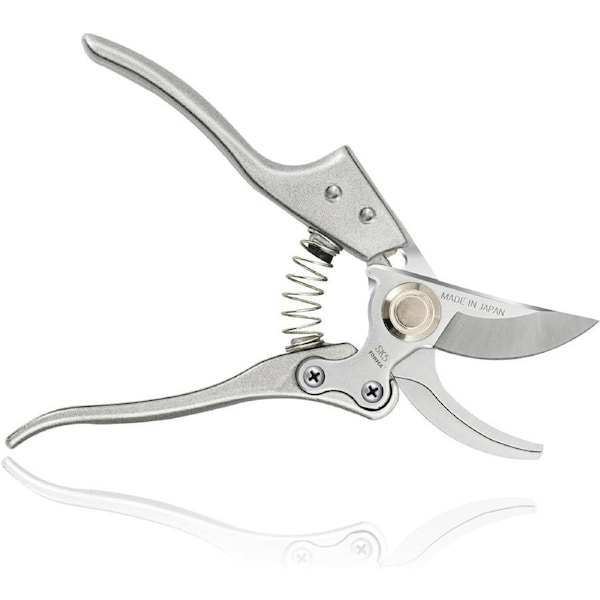 Made in Japan Pruning Shears 8" Professional Bypass Garden Scissors Secateurs, Premium Quality Japanese Gardening Tools Plant Pruner Garden Clippers