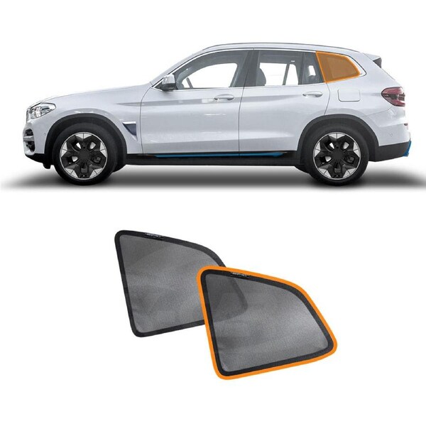Port Window Sun Shade for BMW iX3 2023-2025 Car Sun Blind Mesh Third Row Window