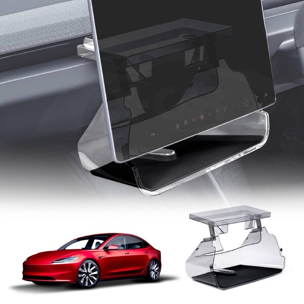 Center Console Screen Organizer Tray for Tesla Model 3 Highland 2023-Onwards Magnetic Storage Box Dashboard Holder
