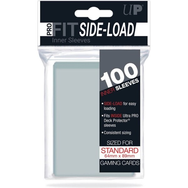 Ultra Pro Pro-Fit Standard Side Load Inner Sleeves Clear 100 Pack